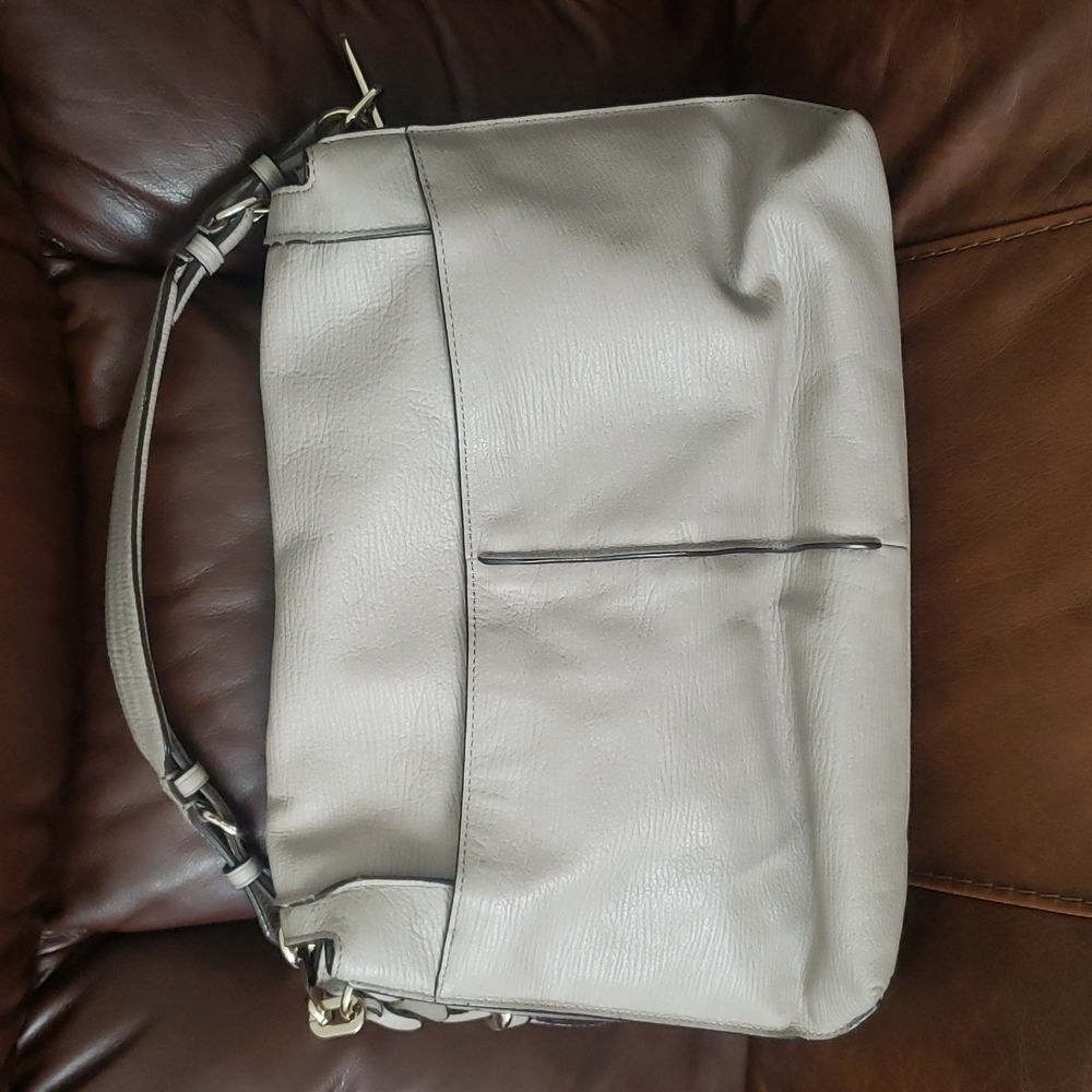 HP. Coach 28219 Madison Pinnacle Large Textured Leather Satchel - Picture 3 of 16